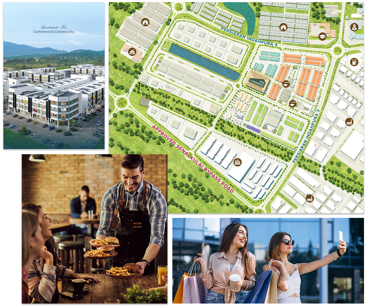 Vervocity master plan and commercial lifestyle collage