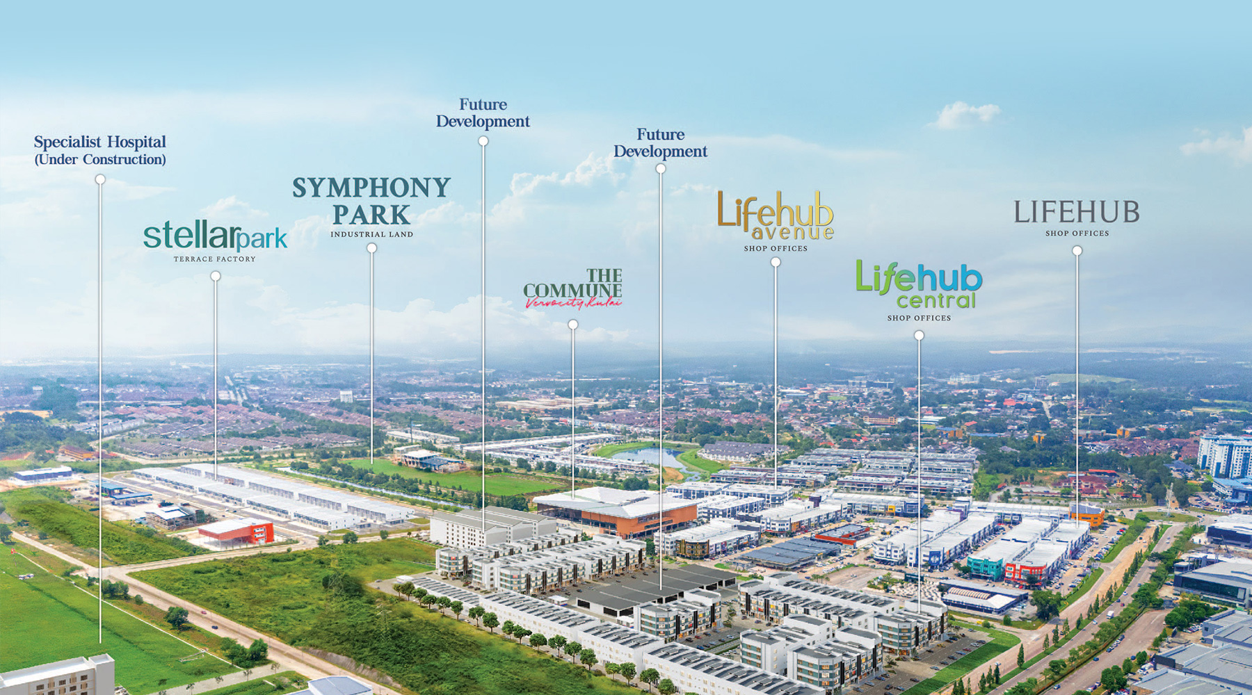 Aerial master plan of Vervocity Indahpura